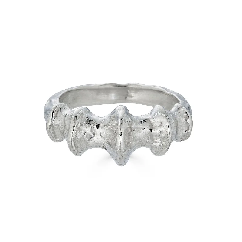 Ladies custom ring-Whelk Ring, Silver