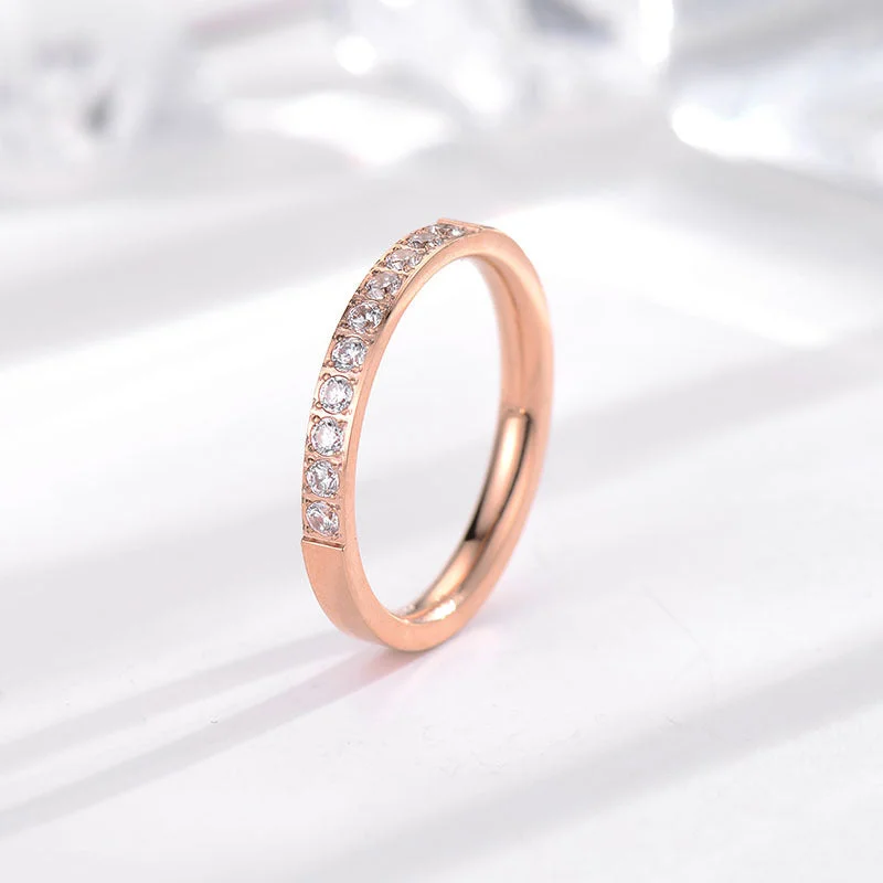 Ten Diamond Rose Gold