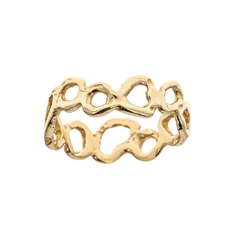 Ladies eternity band-Morel Thin Ring, 14k