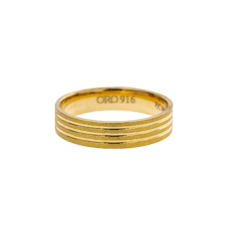 Ladies infinity ring-22K Yellow Gold Ring (5.5gm)