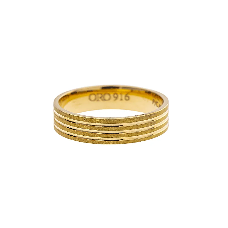 Ladies multi-stone ring-22K Yellow Gold Ring (6gm)