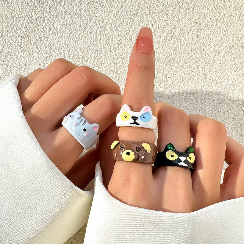 4-Piece Small Animal Ring (9) G