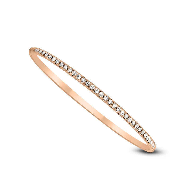 Ladies pearl bangle-Diamond Bangle Bracelet