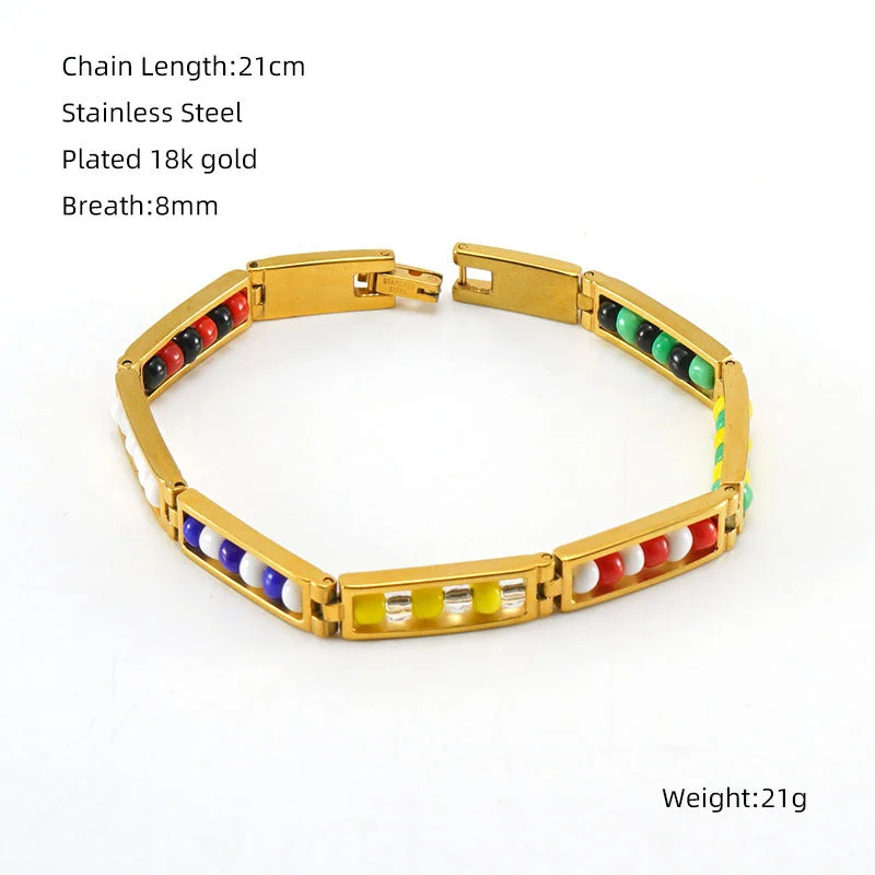 Gold Bracelet-Colorful