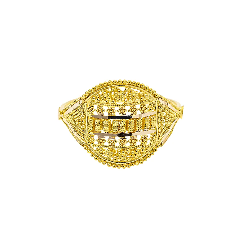 Ladies promise ring-22K Yellow Gold Cocktail Ring (2.6gm)