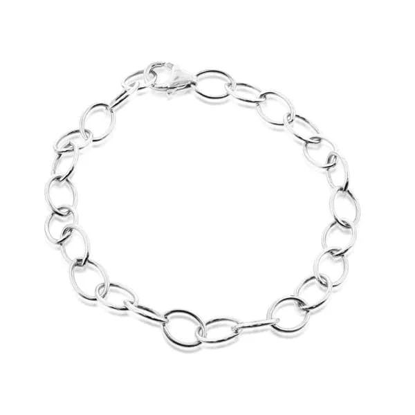 Ladies modern bracelet-HEATHER B. MOORE Silver Charm Bracelet