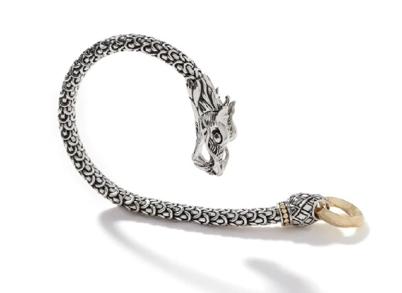 Ladies custom bracelet-JOHN HARDY Naga Dragon Gold & Silver Bracelet