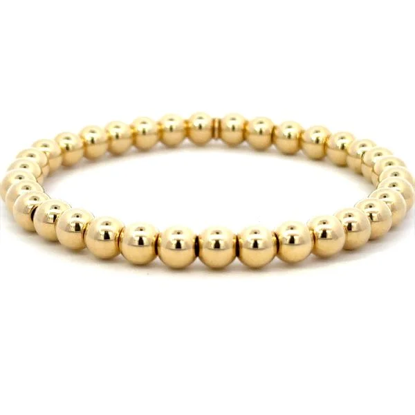 Ladies gold bracelet-TAVANTI Stretchable Beaded Bracelet