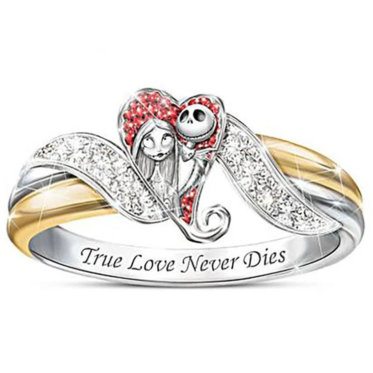 Ladies gold-plated ring-Lady Cartoon Character Rhinestone Rhinestones Unisex Rings