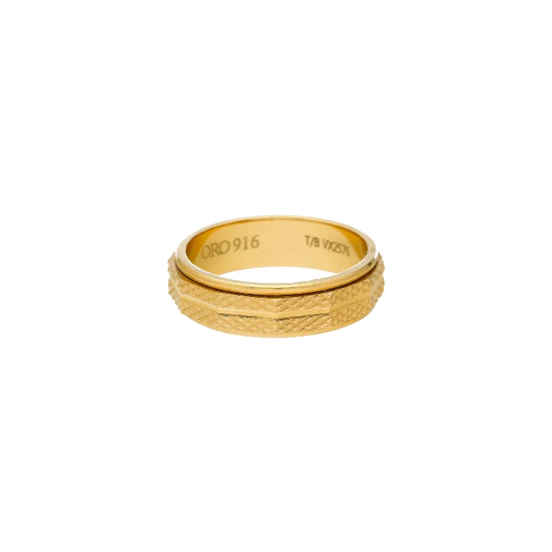 Ladies silver ring-22K Yellow Gold Ring (9.3 grams)