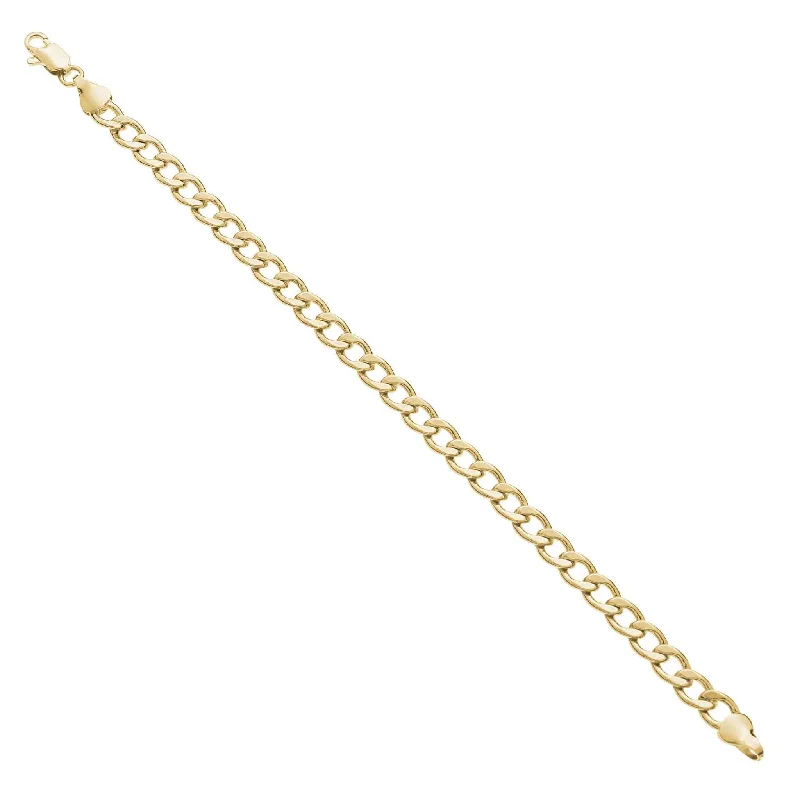 Ladies statement bracelet-8.25" 5.5mm Smooth Curb Bracelet