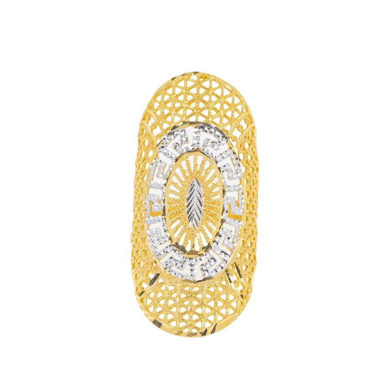 Ladies diamond ring-22K Yellow Gold & White Gold Ring (6.7gm)