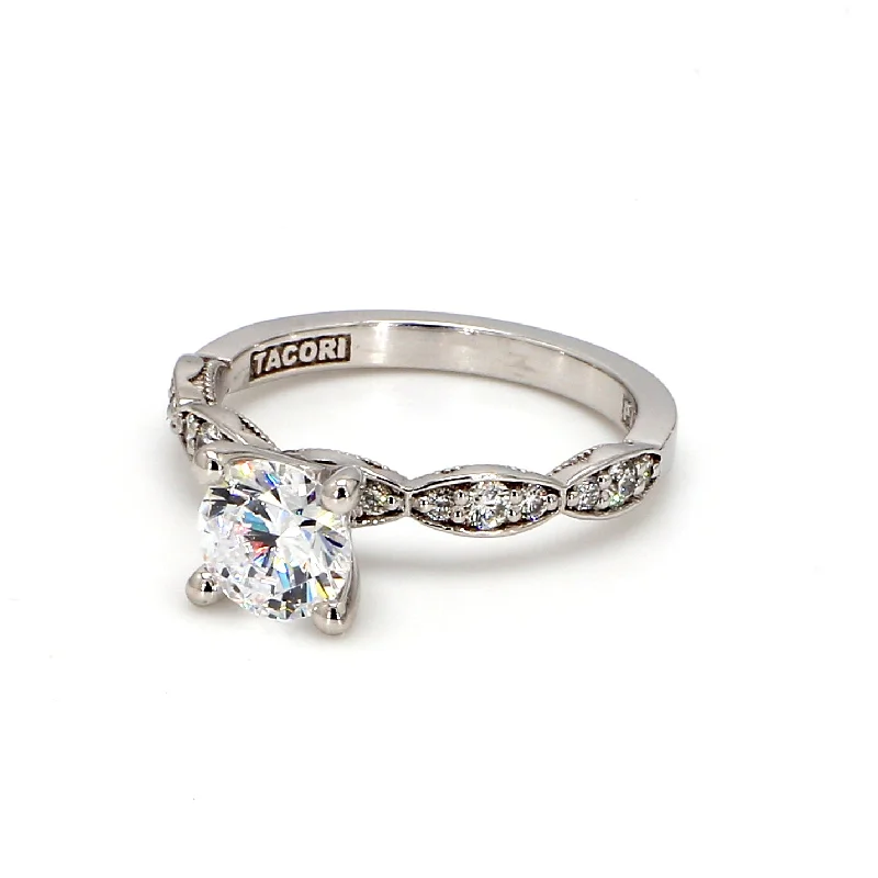 Ladies affordable engagement rings-TACORI Sculpted Crescent Engagement Ring