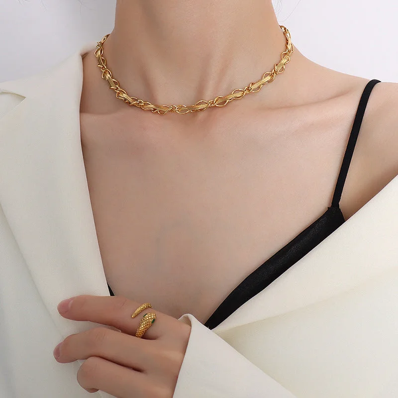 P217-Gold Necklace 39 + 5cm