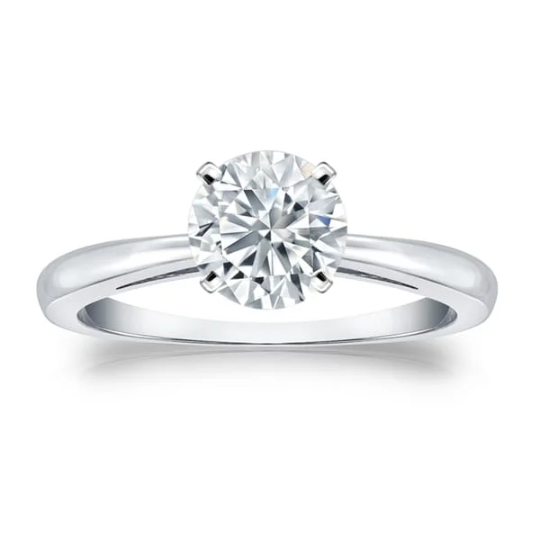 Ladies modern engagement rings-Auriya Platinum 2ctw Round Solitaire Diamond Engagement Ring GIA Certified