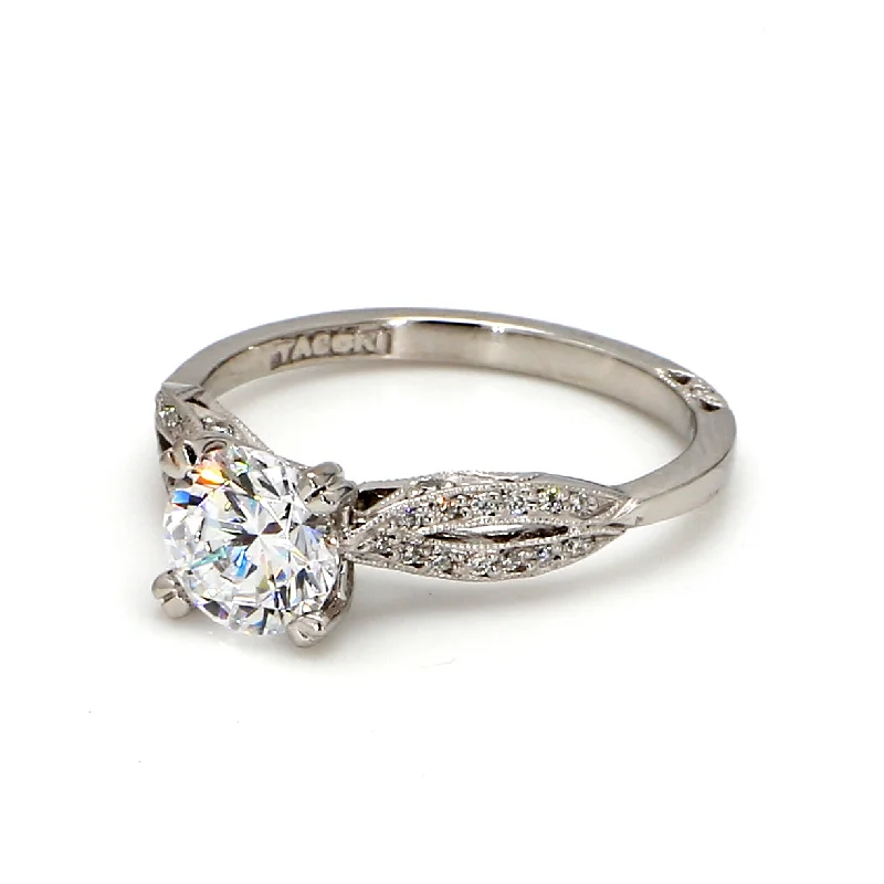 Ladies thick band engagement rings-Simply TACORI Engagement Ring