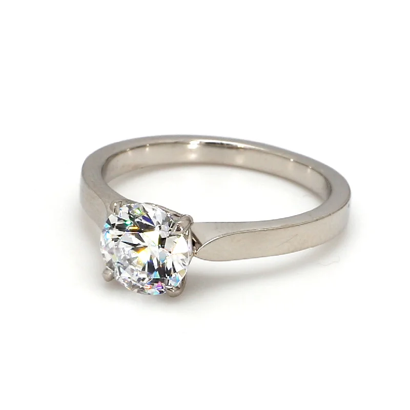 Ladies engagement rings with colorful diamonds-Solitaire Engagement Ring