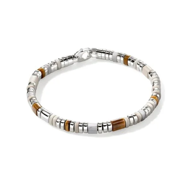 Ladies engraved gold bracelet-JOHN HARDY Colorblock Bracelet