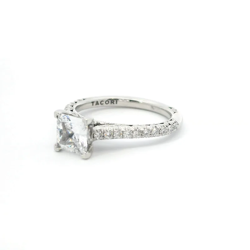 Ladies luxury diamond engagement rings-TACORI Classic Pave Engagement Ring