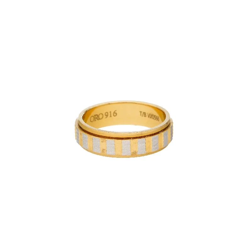 Ladies engagement ring-22K Yellow Gold & White Gold Ring (9.3 grams)