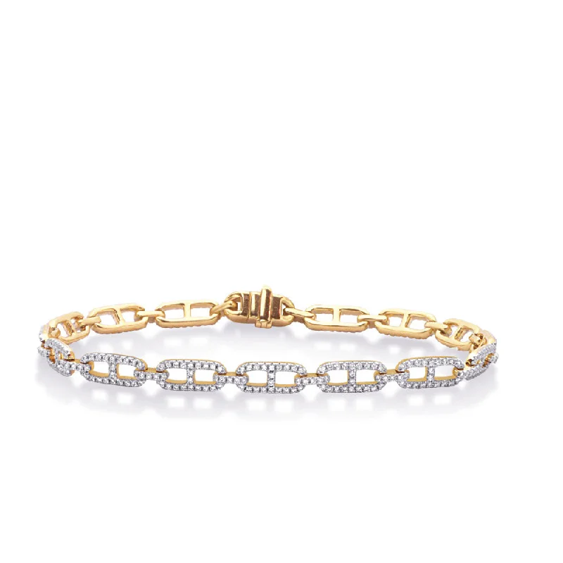 Ladies friendship bracelet-Diamond Link Bracelet