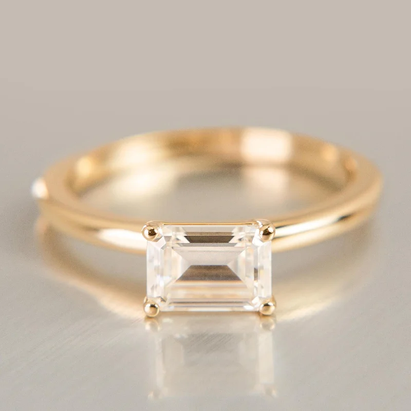 Ladies contemporary diamond ring-Classic Diamond Cypress Ring