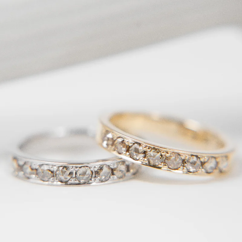 Ladies bold statement ring-Hawthorn Band | Champagne Diamonds