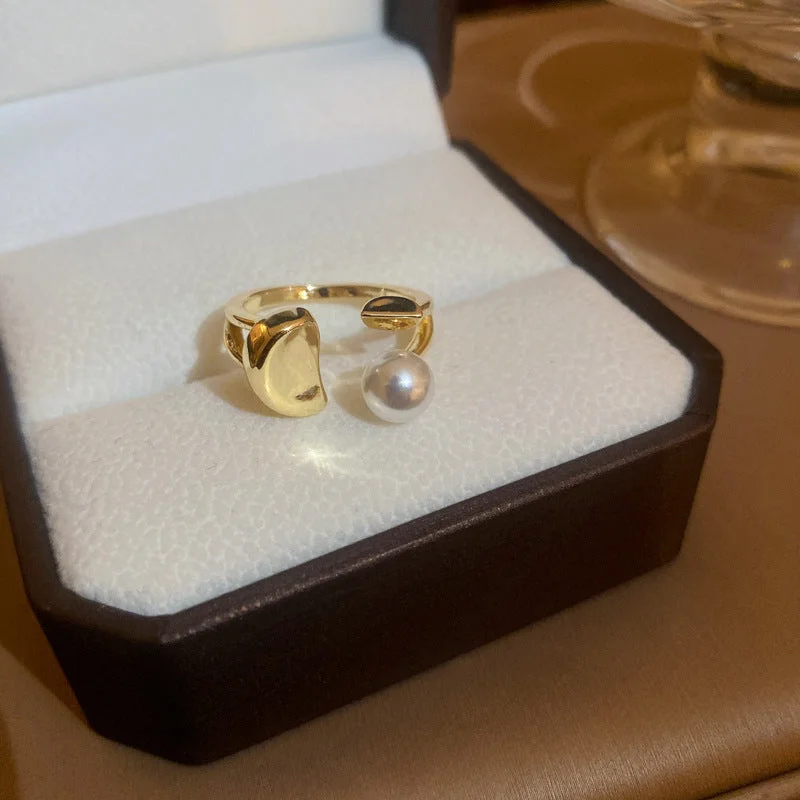 38# Ring-Gold Pearl Ingot