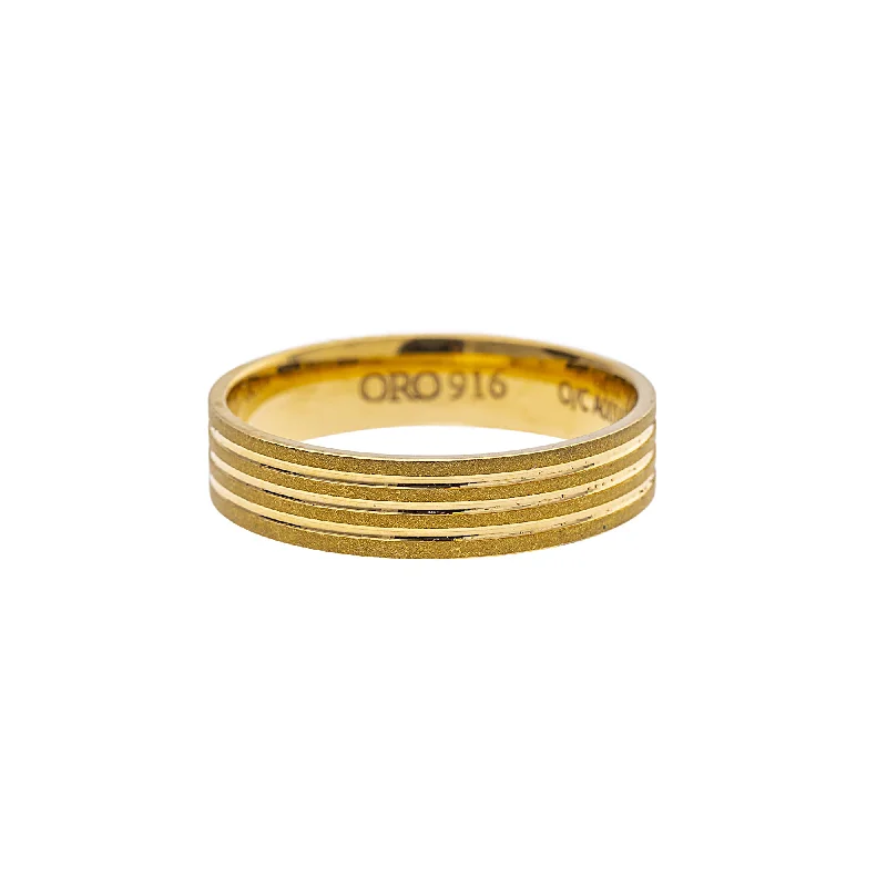 Ladies heart-shaped ring-22K Yellow Gold Ring (5.5gm)