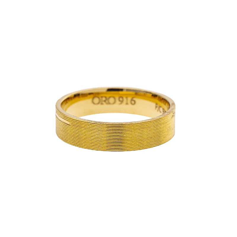 Ladies luxury engagement ring-22K Yellow Gold Ring (6.3gm)